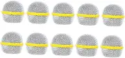 SWOOMEY 10pcs Durable Microphone Grille Replacement Heads Metal Mic Accessories Compatible with Bayer Wind Noise Reduction Filter Easy Installation Replacement
