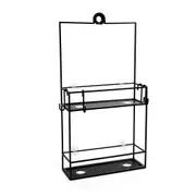 Umbra Cubiko Shower Caddy Metal Hanging Bathroom Suction Shelf Rack Organiser
