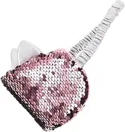 HAKIDZEL Reversible Glitter Eye Mask Soft Sequin Blindfold for Women Strap Light Blocking Travel Relaxation Includes Ice Pack for Eye Fatigue Relief Cute Design