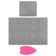 2pcs Wool Pressing Mat 24" x 17" / 10" x 10" Wool Ironing Pad for Crafts Quilter