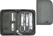 6 Pieces Nail Clipper Set Travel Manicure Set for Men/Women Portable Professional Manicure Pedicure Kit with PU Leather Case