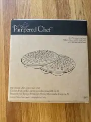 Pampered Chef Black Silicone Microwave Potato Chip Maker #1241