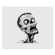 2 x 'Open Mouth Zombie' Microfibre Lens / Glasses Cleaning Cloths (LC00029214)