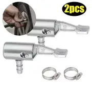 2 Lock On Tire Inflator Locking Air Chuck Air Hose Attachment 1/4"for Bike Car
