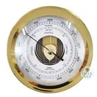16.5cm Polished Brass Barometer By FISCHER