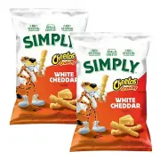 Simply Cheetos CRUNCHY White Cheddar Cheese Flavored Snacks, 8.5 oz 2 Bags