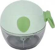 Manual Garlic Chopper, Multifunctional Mini Hand Pull String Garlic Mincer Food Processor, Portable Hand Pull String Garlic Mincer Onion Cutter for Veggies, Ginger, Fruits (Green)