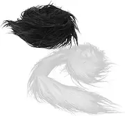 ORFOFE Luxury Fox Mask Faux Fur Trim Edging Plush Fabric Strips for Diy Mask Decorations