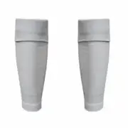 GIOCA Footless Socks Compression Elastic Panel Clean Finish Secure Fit - White