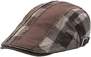 [Generic] Men's Beret Hat Men's Cap Cotton Sunshade Hundred with Beret Casual Retro Duck Tongue Cap Painter Forward Hat