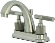 Kingston Brass KS861.KNL Convergent 1.2 GPM Centerset Bathroom - Nickel