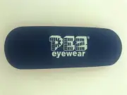 NEW PEZ Eyewear Eyeglass Reading Glass Case 1.5" X 2.25" X 6.25" Orange & Blue