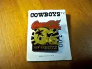 Coca Cola Dallas Cowboys Brooch Or Lapel Pin Coke Coca-Cola Small 1 1/4"