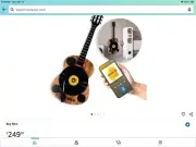 Guitar Shaped Record Player With Bluetooth