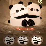 Cute Hug Panda Night Light LED Squishy Animal Night Lamp 3 Level Dimmable Nurser