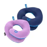 BCOZZY Pillow Bundle: Includes 2 Travel Neck Pillows, Featuring Double Suppor...