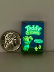 Miniature Box Of Teddy Grahams Chocolatey Chip GITD Zuru Mini Brands Series 4