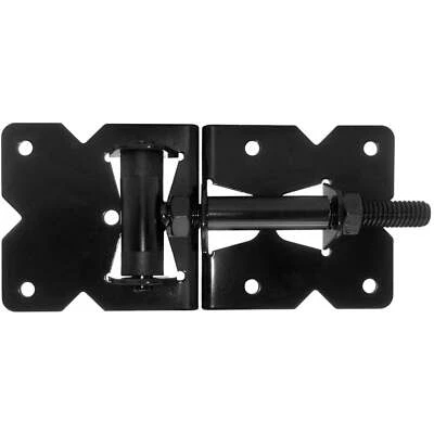 Black Colored Economy Vinyl Gate Hinges - Standard or Self Closing - 1 Pair Each