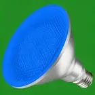 7.5W (=60W) PAR38 Blue Coloured LED, IP54 Flood Reflector ES E27 Light Bulb Lamp
