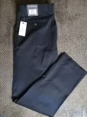 Tommy Hilfiger Flat Front Twill Blend Boys Dress Pants, *Size 16, Navy Blue