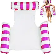 Inflatable Lounger - Heavy Duty Water Hammock - Quick Inflation Blow Up Chair for Swimming Accessories Lake Summer Vacation