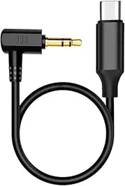 USB C Microphone Adapter 3.5mm Male TRS to Type C VideoMic Dongle Mic Cable, Compatible with Samsung Android Phones RODE VideoMicro