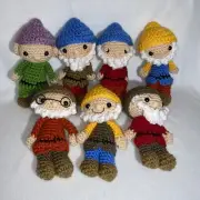 Crochet Handmade Seven dwarfs Snow White disney