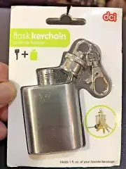 Whiskey Flask Mini Keychain 1 Ounce Flask Beverages
