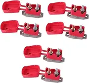 SEWOART 6 Pcs Automatic Reset for Open Circuit Car Fuse Battery Chargers Circuit Breaker Circuit Breaker Boat Automatic Reset Fuse Bolt Auto Reset Circuit Breaker Red Plastic