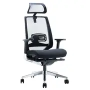 EVITA HIGH BACK Executive Chair BLACK FABRIC