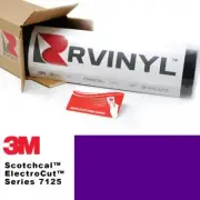 3M 7125 Scotchcal Royal Purple 38 Vinyl Film Sign Craft Hobby Decal Sheet Roll