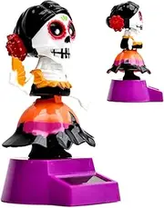 Dash Skull | Bobbing Heads Dashboard Skull Crafts,Automatic Exquisite Desktop Decorative Figurines for Adults Family Lovers Coworkers