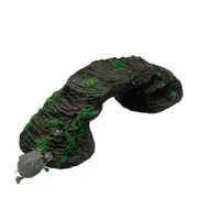 Turtle Terrace Reptile Habitat Cave Resin Rock Hideout Fish Tank Decor for Lizards Frogs Snakes-088L