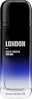 London by Dicora Urban Fit - Cologne for Men - Notes of Grapefruit, Sea Notes, Lavender, Laurel Leaves, White Moss, and Grey Amber - 5.07 oz EDT Spray