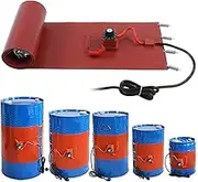 Metal Drum Heater Pad,Oil Drum Heating Belt,220V/110V Silicone Rubber Heater with Adjustable Rotary Thermostat for Barrel Band Heater Pail Heater 20 * 86cm
