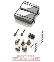 EMG F MF Set Marty Friedman Passive Chrome Set Floyd Rose Spaced Pots & Wiring