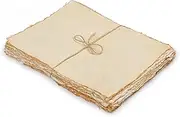 LEATHER VILLAGE Watercolor Paper Mixed Media 150 GSM Thick Deckle Edge Virgin Cotton (XL, Antique/Vintage)