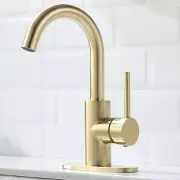 Single Handle Bar Sink Faucet 360° Swivel Spout Bathroom Sink Faucet with Dec...