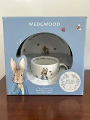 NEW Wedgwood Beatrix Potter(2021)Peter Rabbit 2 Piece Cup &Bowel Set in Gift Box