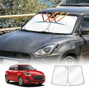 X-Car WindScreen Sun Shade Compatible with Suzuki Swift 2017-2024 Windshield Wind Screen Visor Foldable