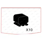 10 pcs Redback Exhaust Rubber Mounts Bump Stop for Holden Statesman Camira 80-04