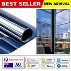 50x300cm One Way House Window Tint Film Mirror Glass Block Heat 99% UV Control