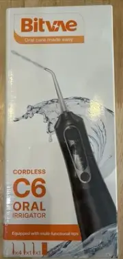 Bitvae C6 Water Dental Flosser Teeth Cordless Portable Oral Irrigator Black