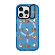 iPhone 16 Pro Impact Ring Stand Case MagSafe Compatible English Bulldog Yoga 2