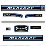 Fits Mercury 1973 50hp Outboard Engine Decals