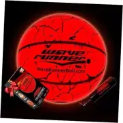 Glow in The Dark Basketball -Official Size 7 Light Up Toys Orange w/ Cracks