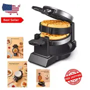 Nonstick Double Waffle Maker with Temperature Control - Modern Kitchen Essential