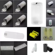 AA to D AAA to AA Battery Conversion Adapter Holder Plastic Batteries Case Box