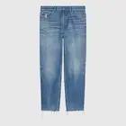 Size 32 - Gucci Washed Organic Denim Pant with Koala Patch Jeans