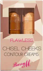 Barry M Flawless Chisel Cheeks Contour Cream Stick 2 Pieces, 70G